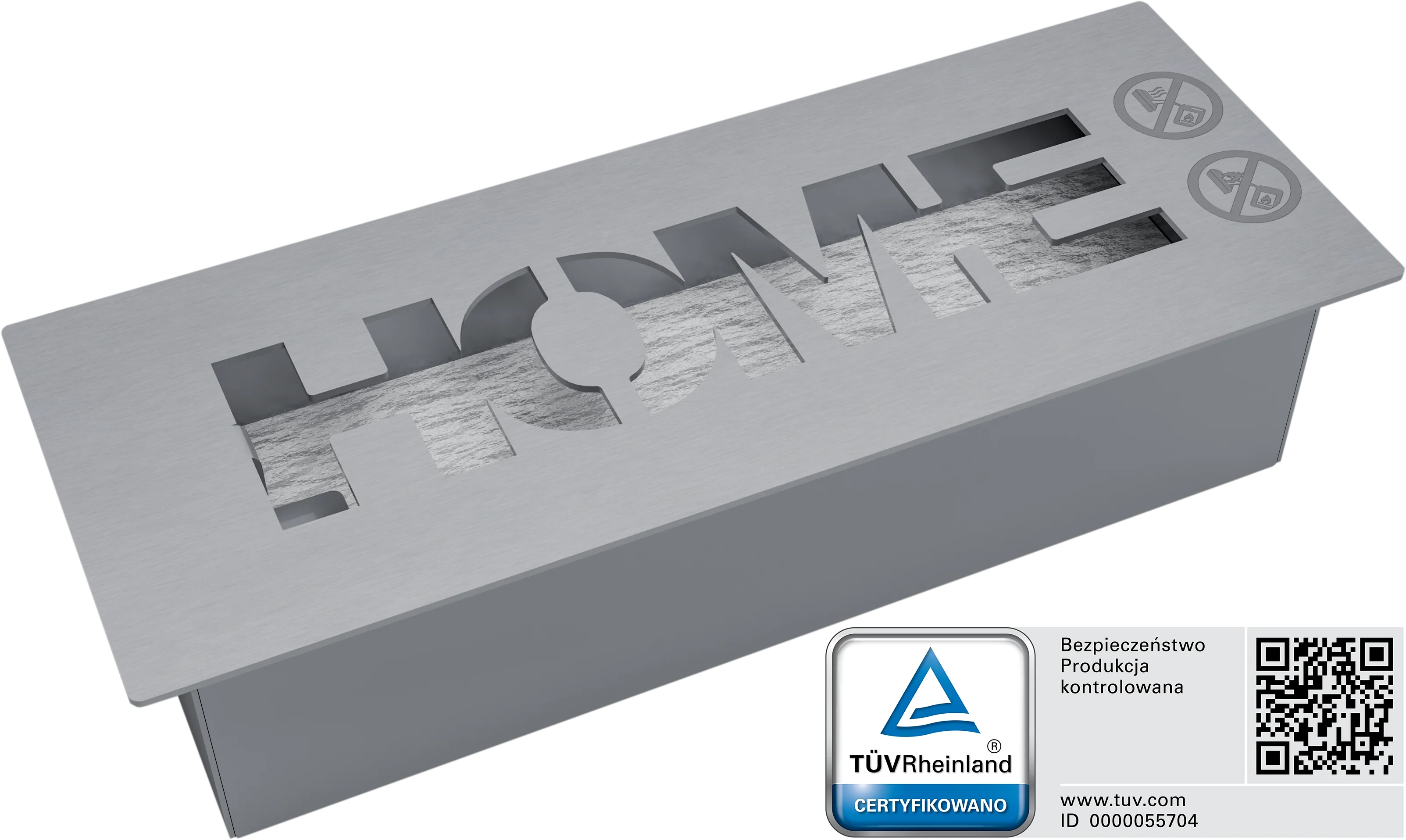 Biokominek wolnostojący Home czarny mat